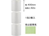 川上産業 スパスパ V-□38 輪切スリット 400mm×42m巻 3巻入/包