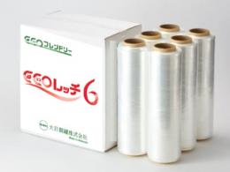 大日製罐 ECOレッチ6 エッジ強化タイプ 6μ×500mm(485mm)×750m巻 6巻入/CS